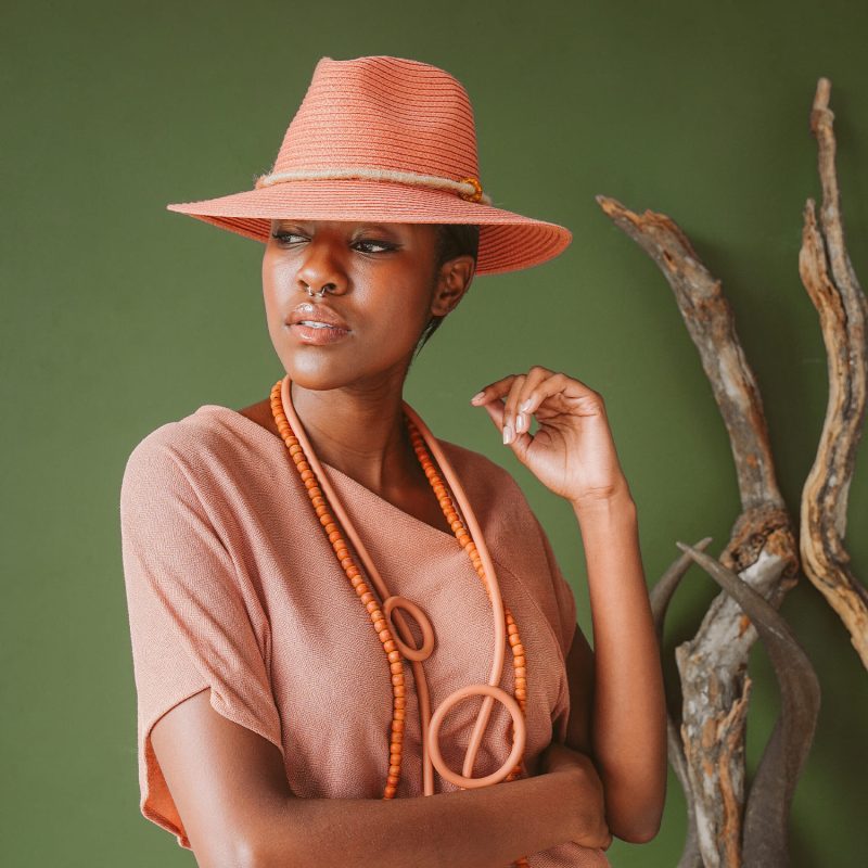 Himba Fedora - Coral 6